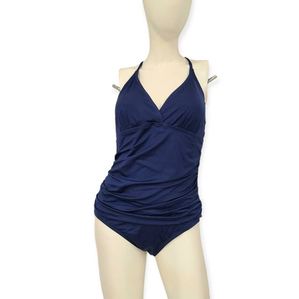 Firpearl Macrame Back Halter One Piece Swimsuit Womens size 16 - Picture 6 of 9